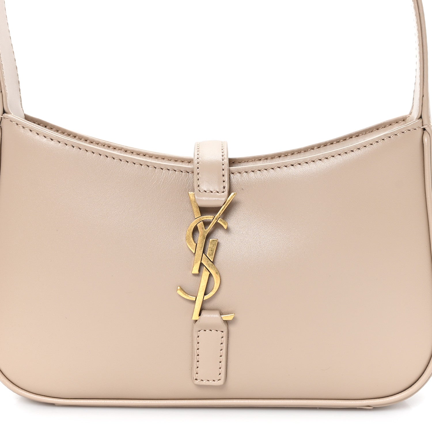 Saint Laurent Vegetable Le 5 A 7 Mini Hobo Dark Beige 8 of 10