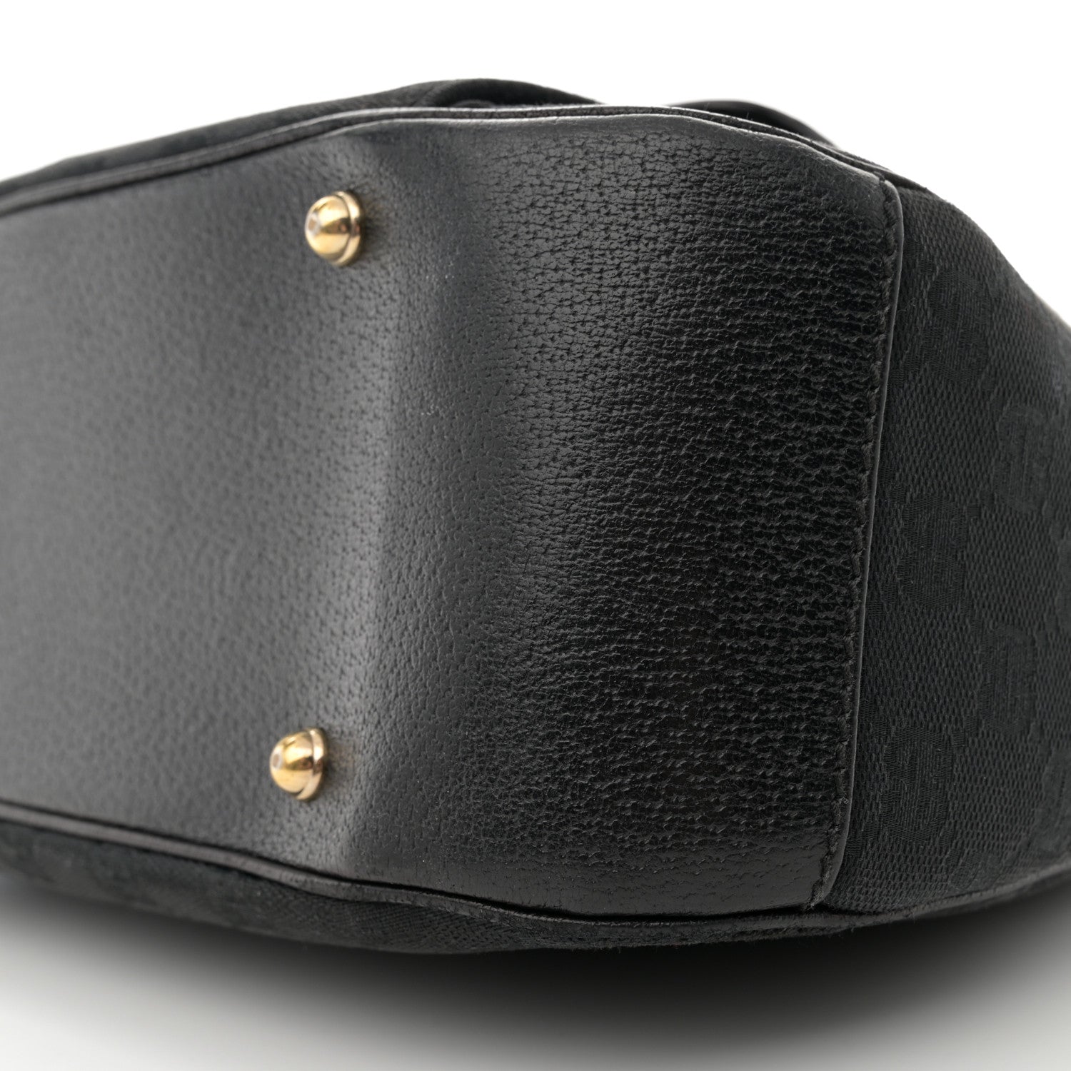 Gucci Monogram Bamboo Medium Top Handle Bag Black 10 of 11