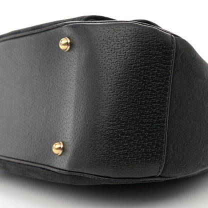 Gucci Monogram Bamboo Medium Top Handle Bag Black 10 of 11