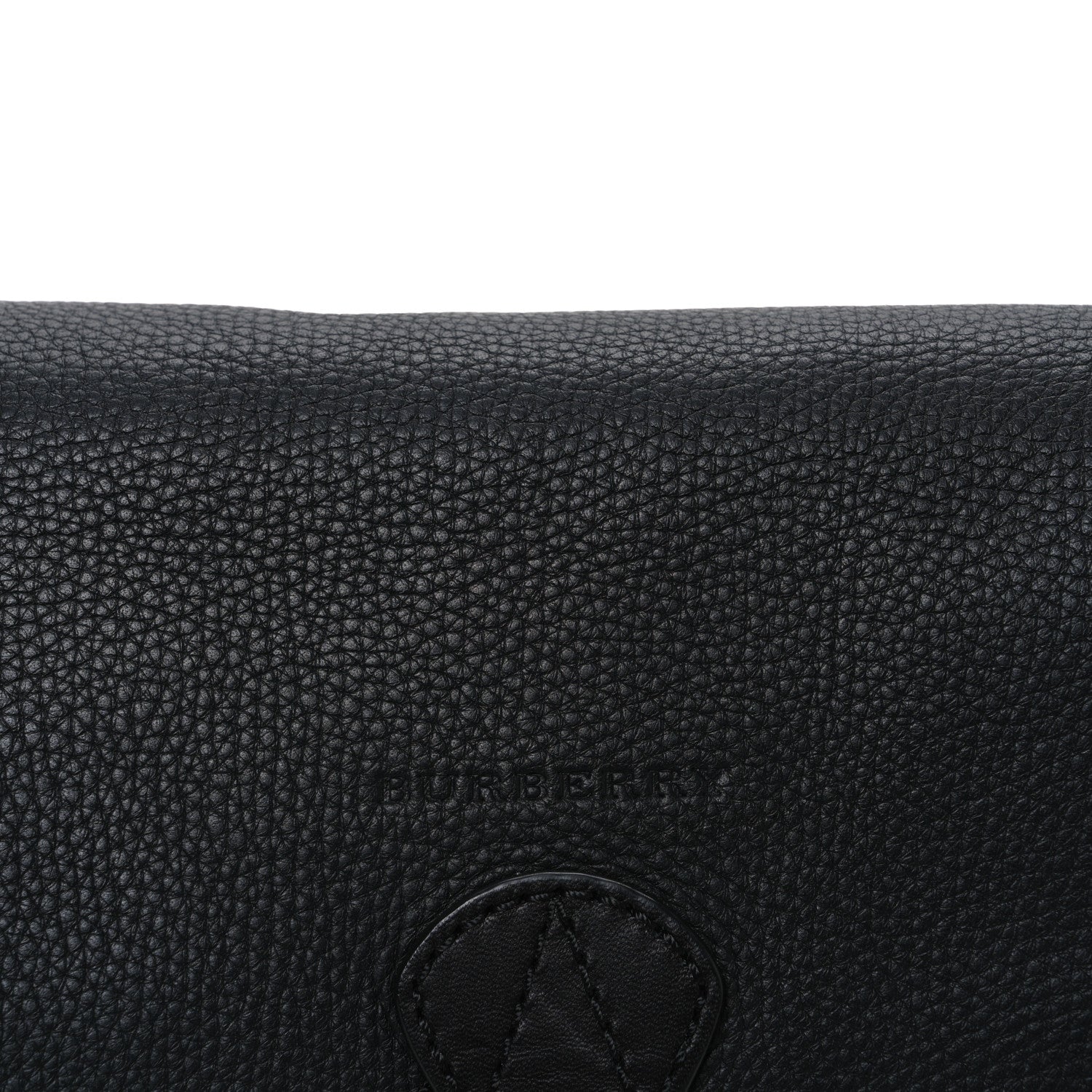 Burberry Mega Check Grainy Calfskin Small Gowan Messenger Bag Black 9 of 11