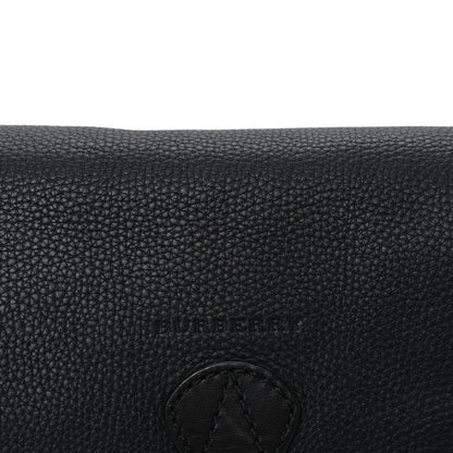 Burberry Mega Check Grainy Calfskin Small Gowan Messenger Bag Black 9 of 11