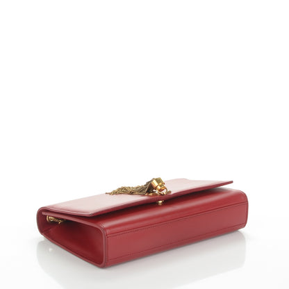 Saint Laurent Smooth Calfskin Medium Classic Monogram Kate Tassel Satchel Red 4 of 8