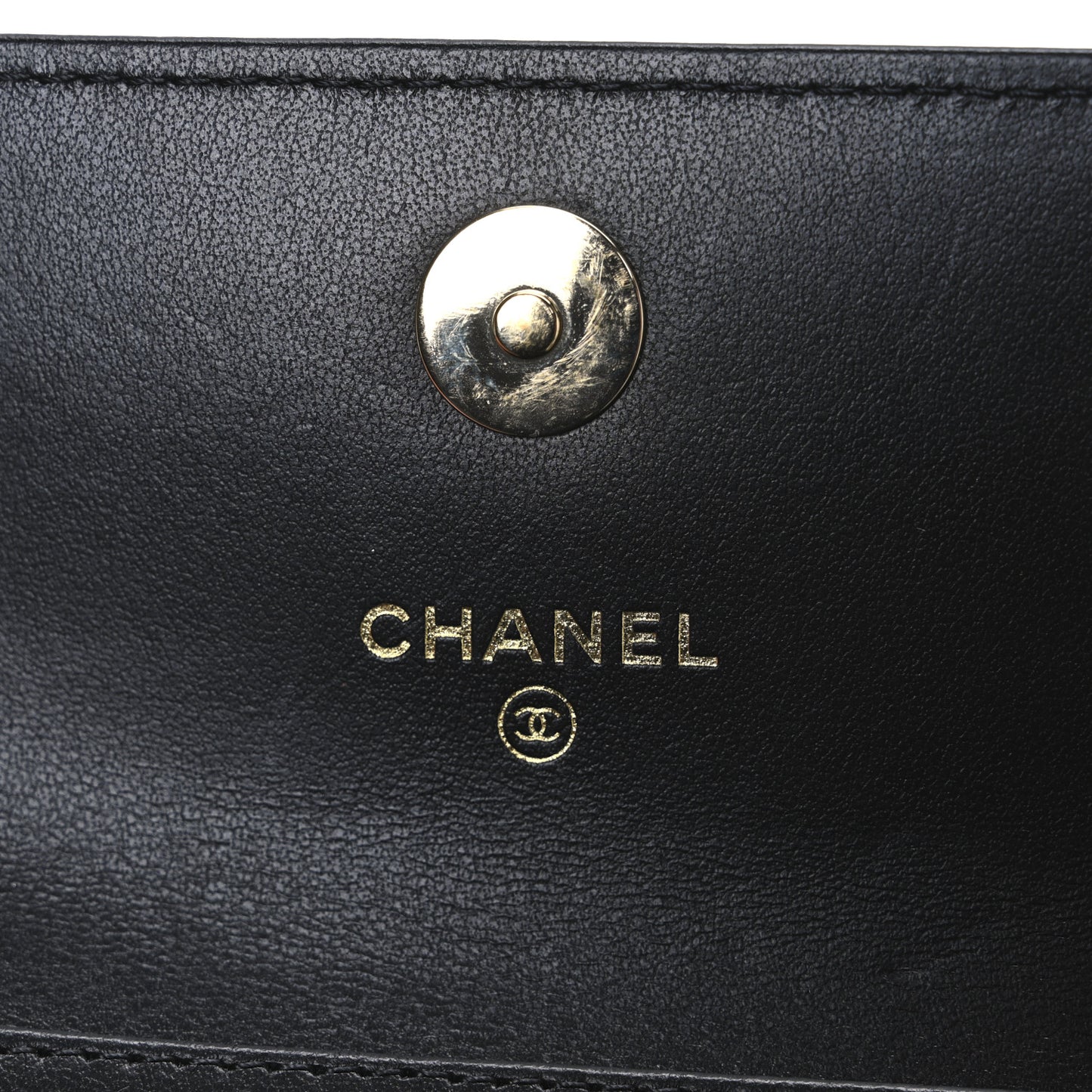 Caviar Quilted Mini Ribbon Wallet On Chain WOC Black