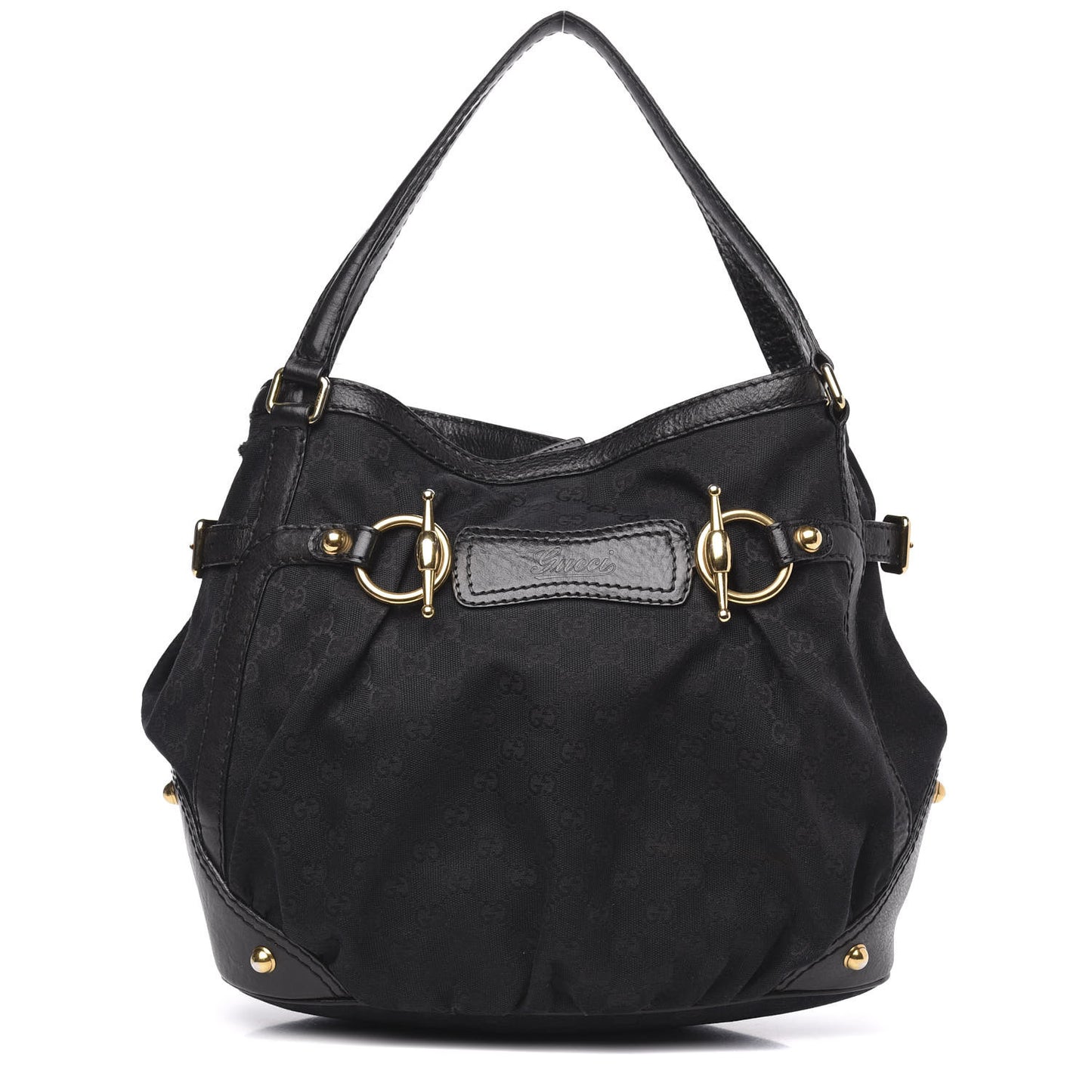 Monogram Medium Jockey Tote Black