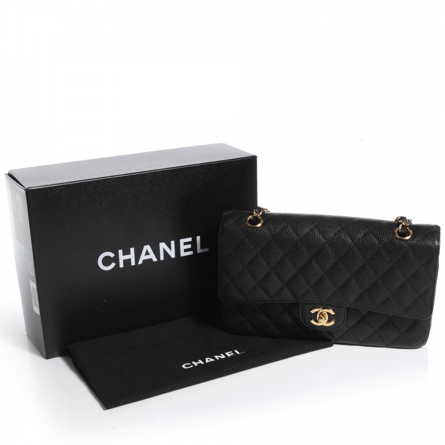 Chanel Caviar Quilted Medium Double Flap Black 5 of 8