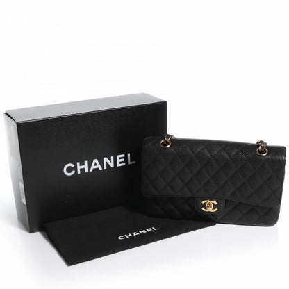 Chanel Caviar Quilted Medium Double Flap Black 5 of 8