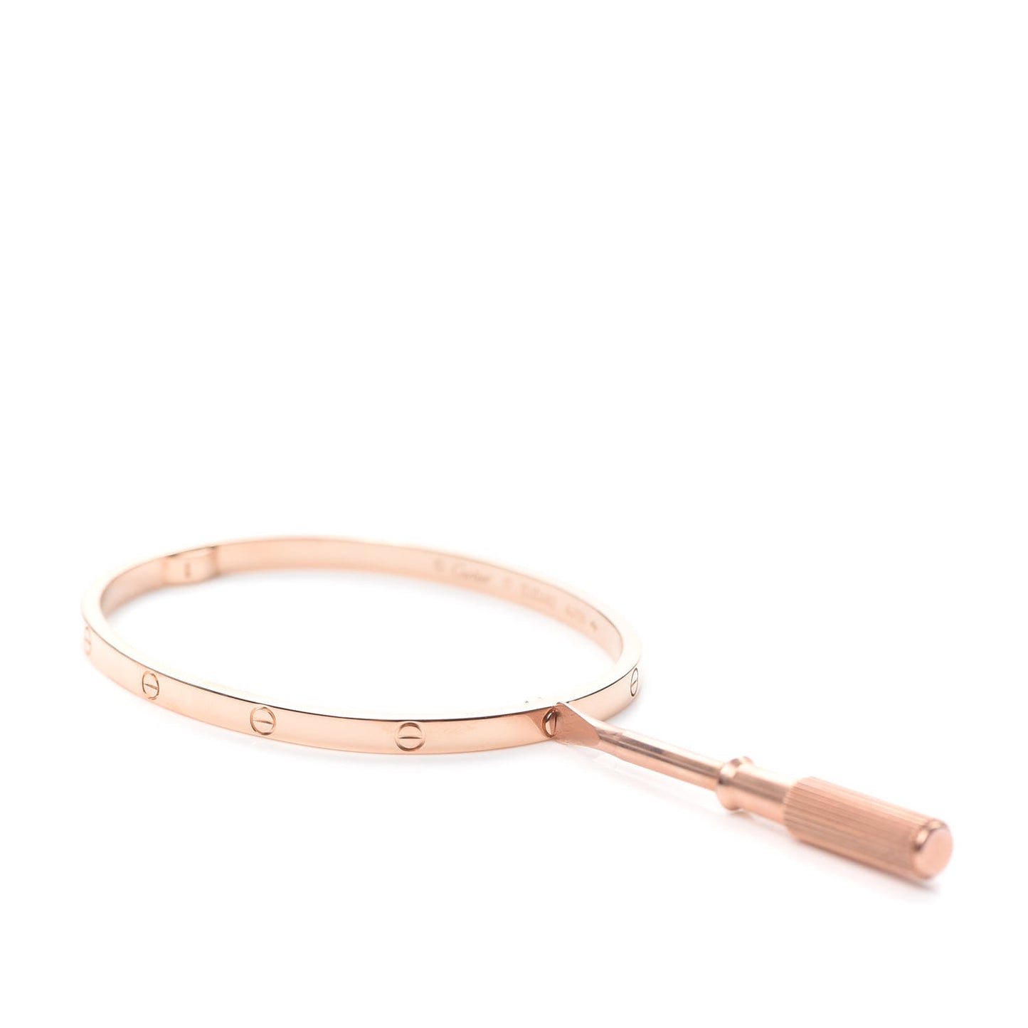 18K Pink Gold Small LOVE Bracelet 17