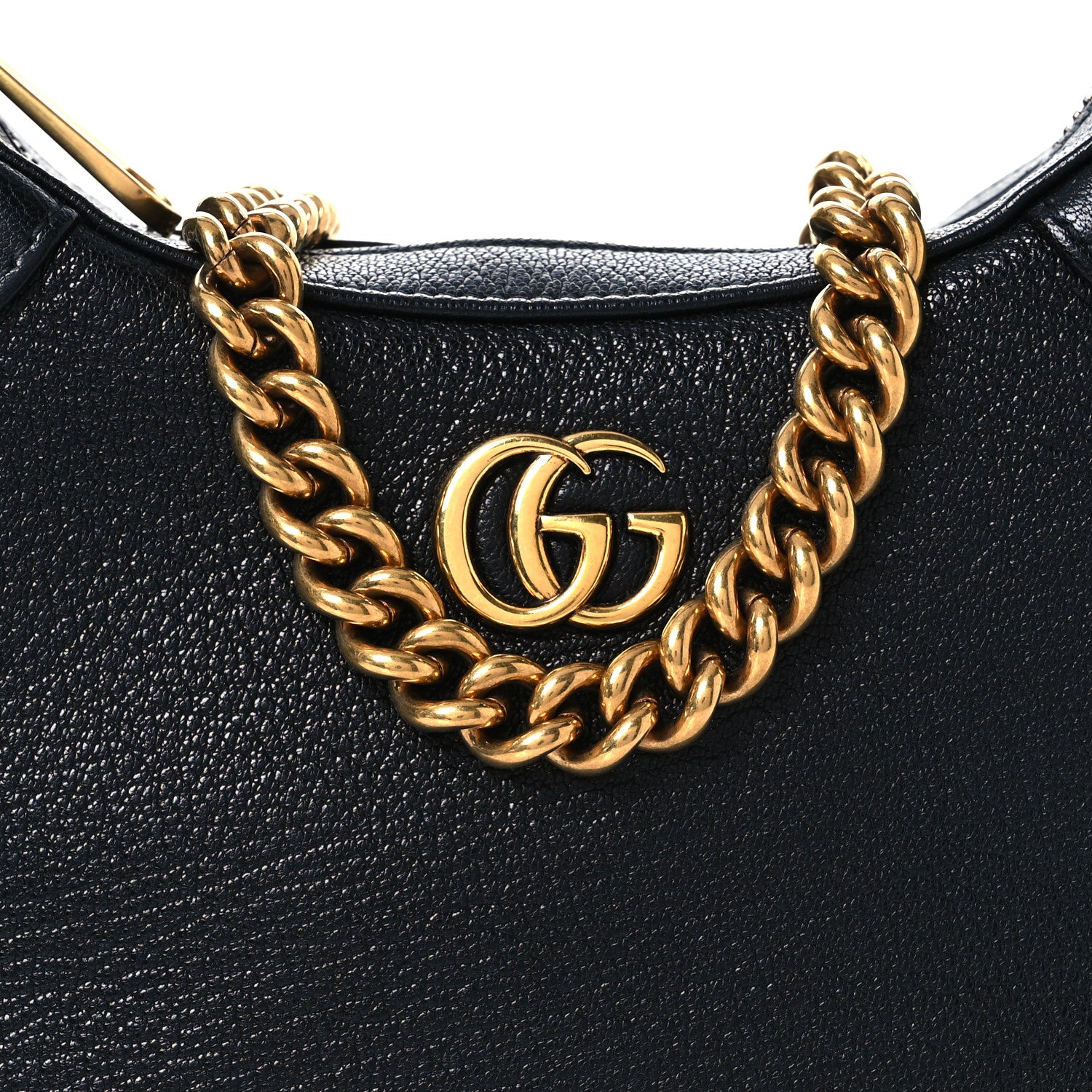 Gucci Goatskin Small Aphrodite Shoulder Bag Black 8 of 11