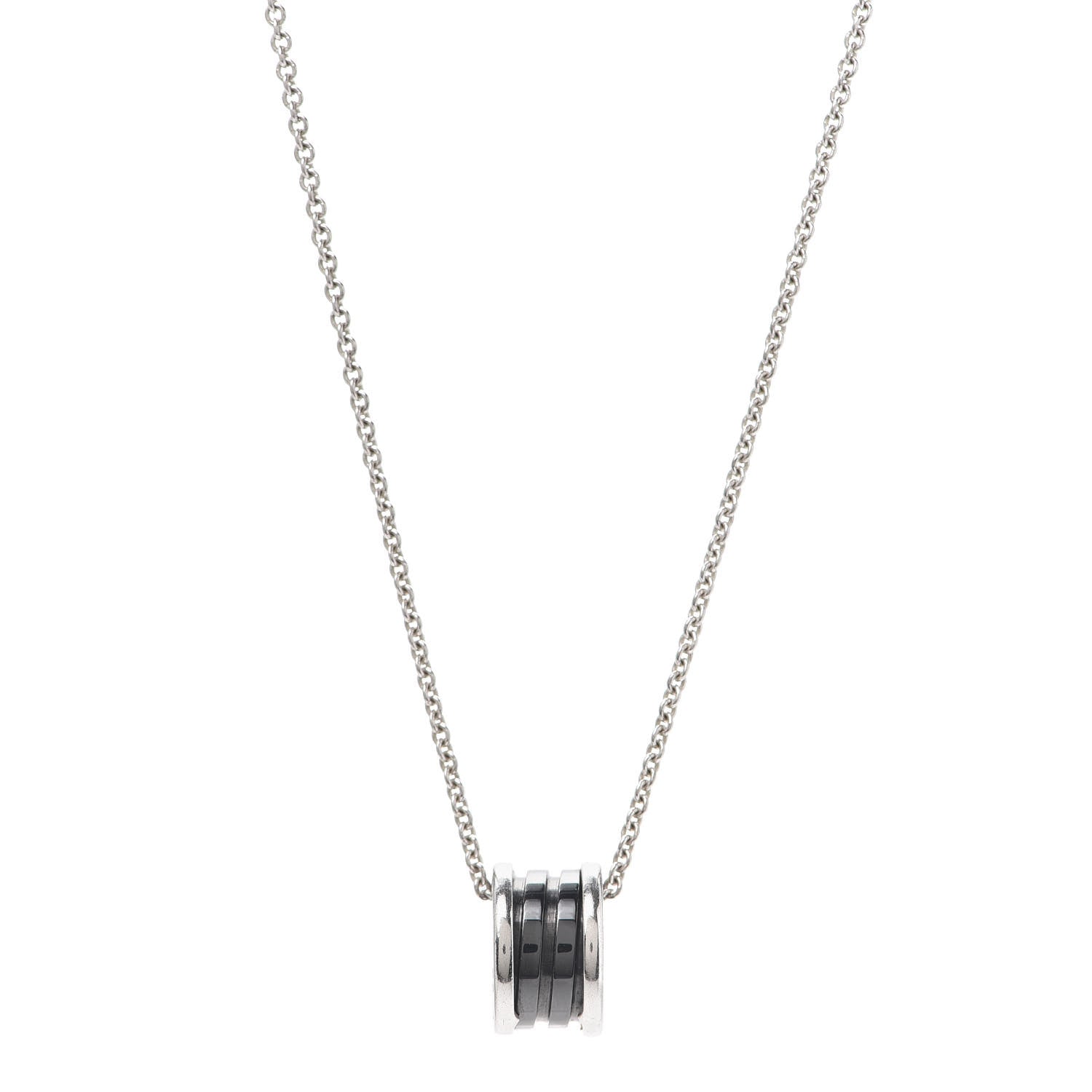 Bulgari Sterling Silver Ceramic Save The Children Pendant Necklace 1 of 6