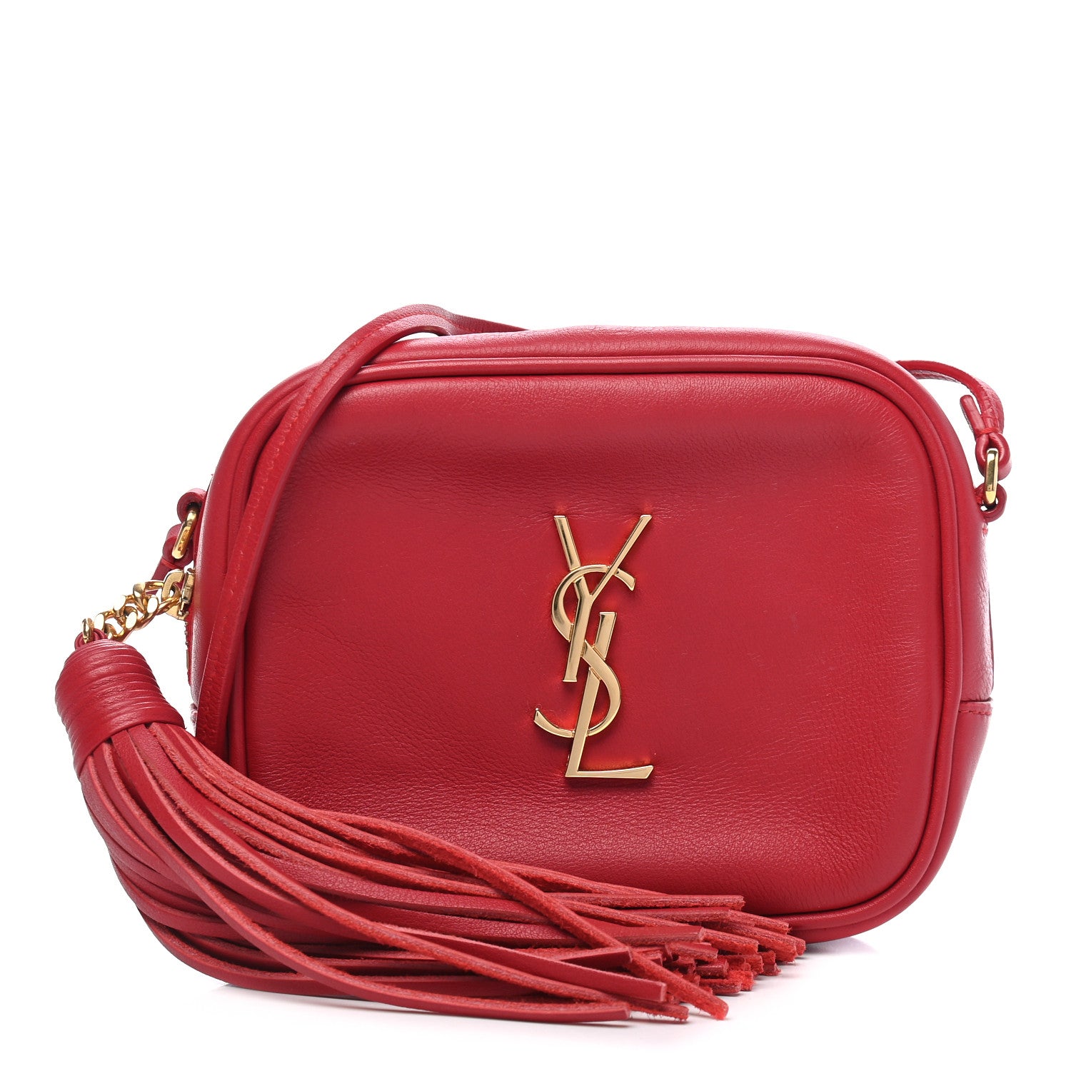 Saint Laurent Nappa Monogram Blogger Bag New Red 1 of 9