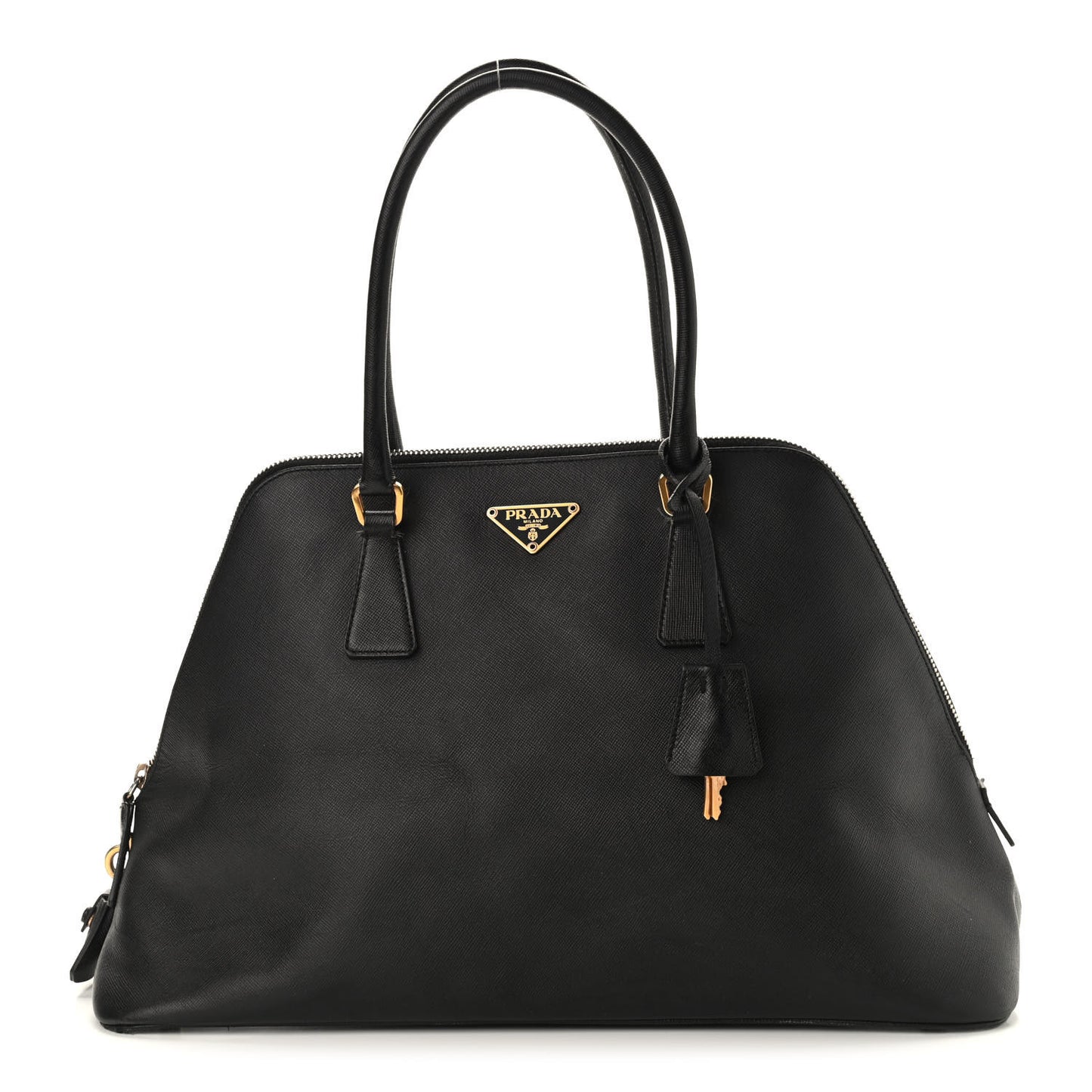 Saffiano Lux Large Promenade Tote Black