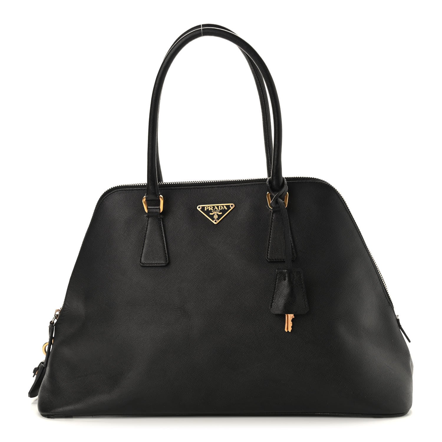 Prada Saffiano Lux Large Promenade Tote Black 1 of 15