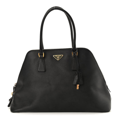 Prada Saffiano Lux Large Promenade Tote Black 1 of 15