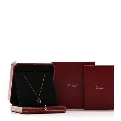 Cartier 18K Pink Yellow White Gold Diamond Trinity Pendant Necklace 5 of 5