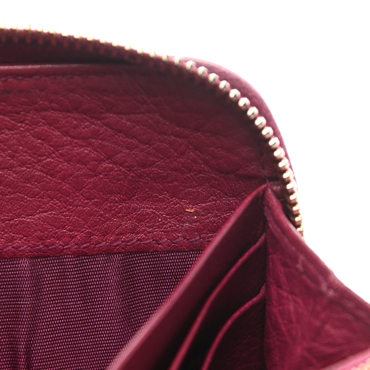 Prada Vitello Daino Zip Around Wallet Ametista 10 of 12