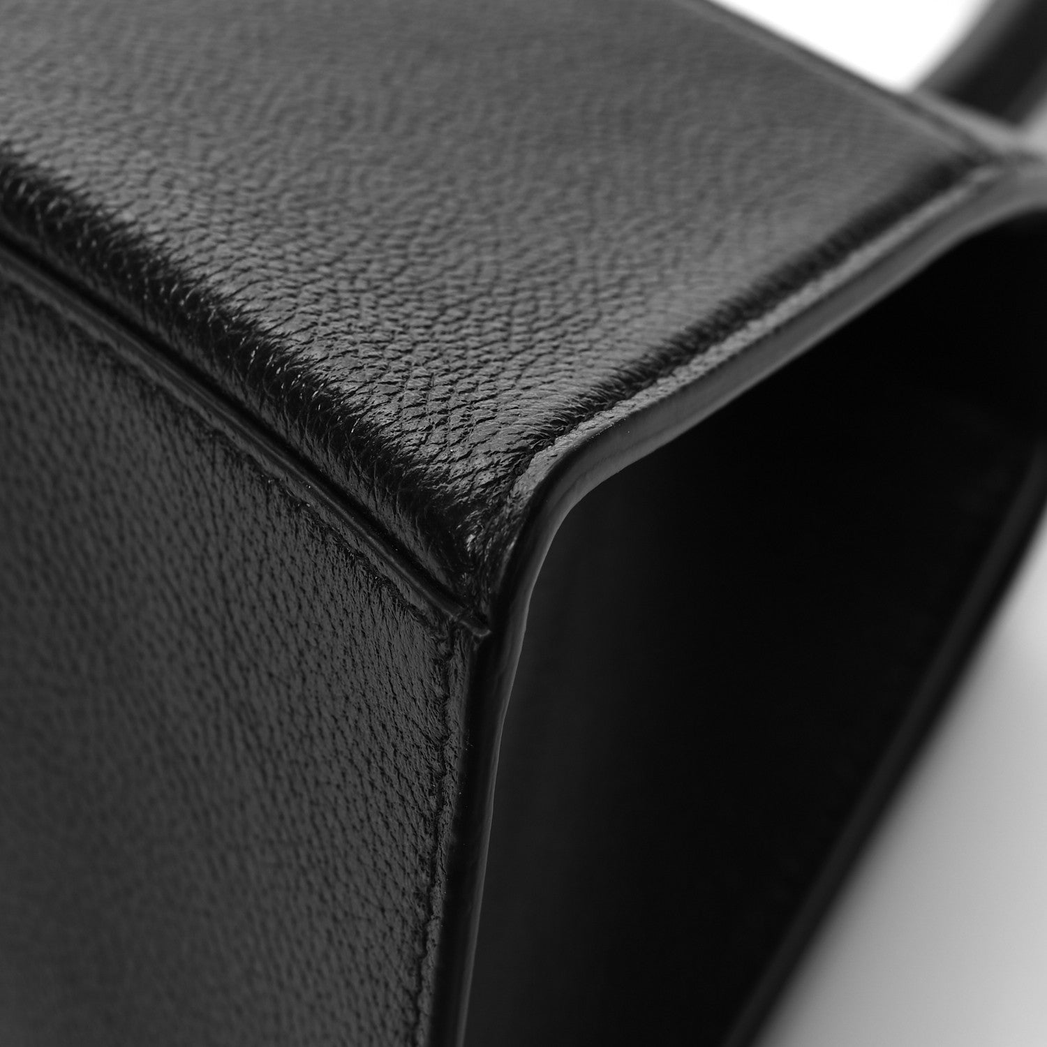 Balenciaga Grained Calfskin Small Hourglass Top Handle Bag Black 11 of 12