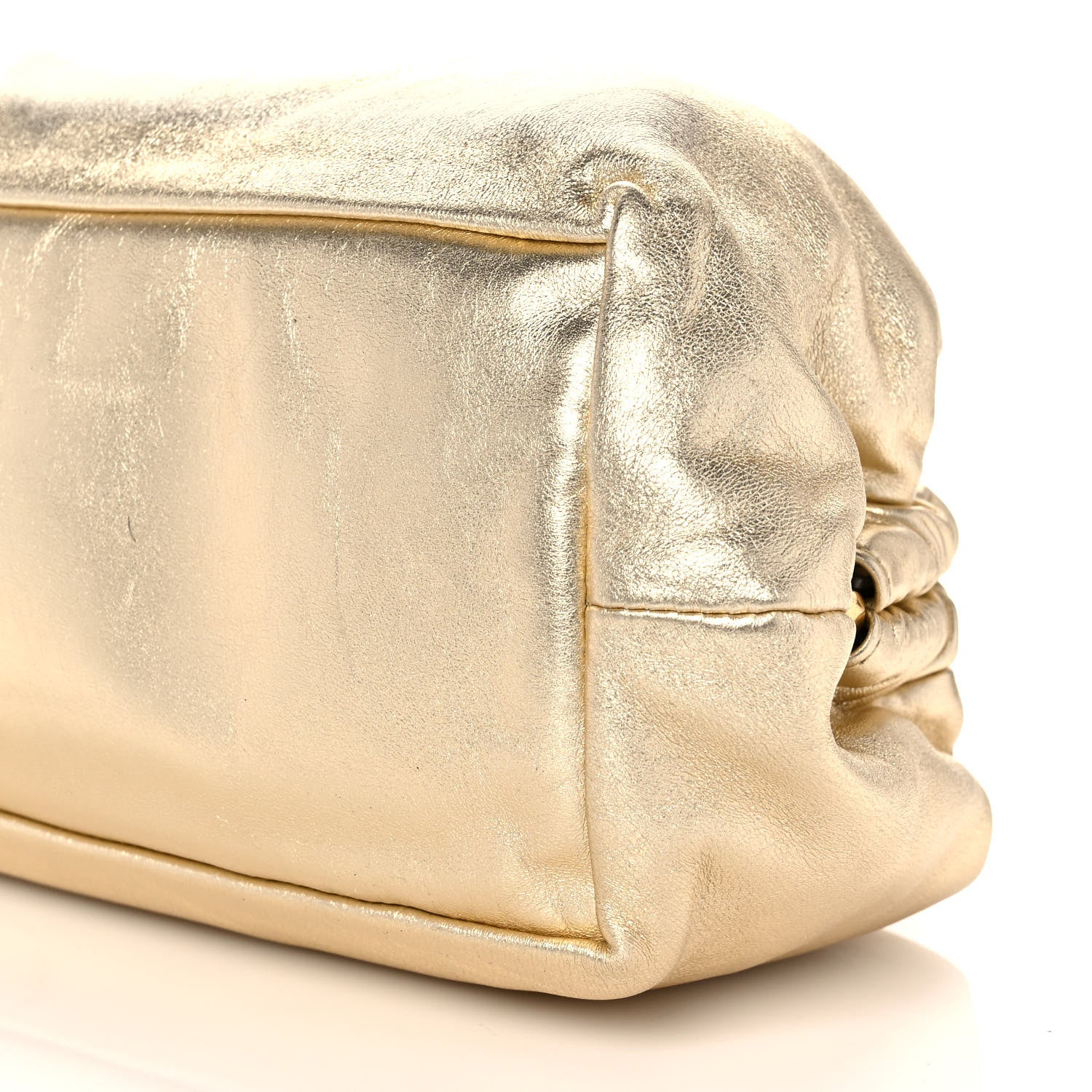 Mansur Gavriel Metallic Lambskin Cloud Clutch Gold 8 of 8