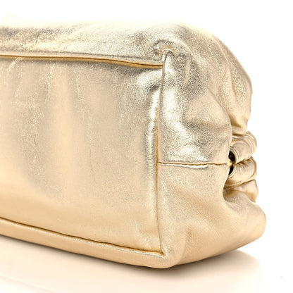 Mansur Gavriel Metallic Lambskin Cloud Clutch Gold 8 of 8