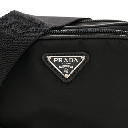 Prada Tessuto Saffiano Brique Crossbody Messenger Bag Black 7 of 9