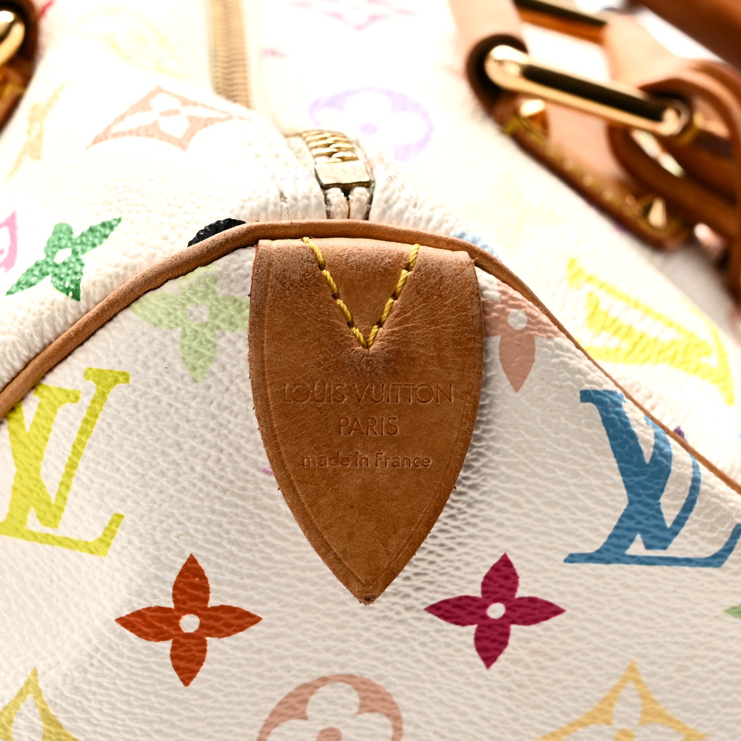 Louis Vuitton Monogram Multicolor Speedy 30 White 6 of 11