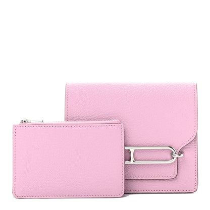 Hermes Chevre Mysore Roulis Slim Wallet Mauve Sylvestre 1 of 7