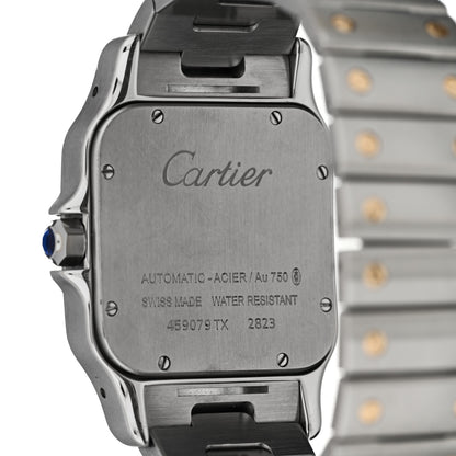 Cartier Stainless Steel 18K Yellow Gold 32mm Santos De Cartier Galbee Automatic Watch 4 of 4