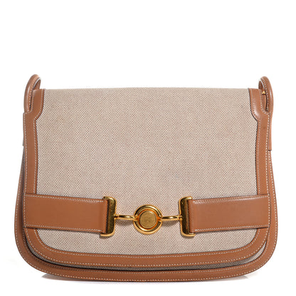 Hermes Barenia and Toile Shoulder Bag 1 of 34