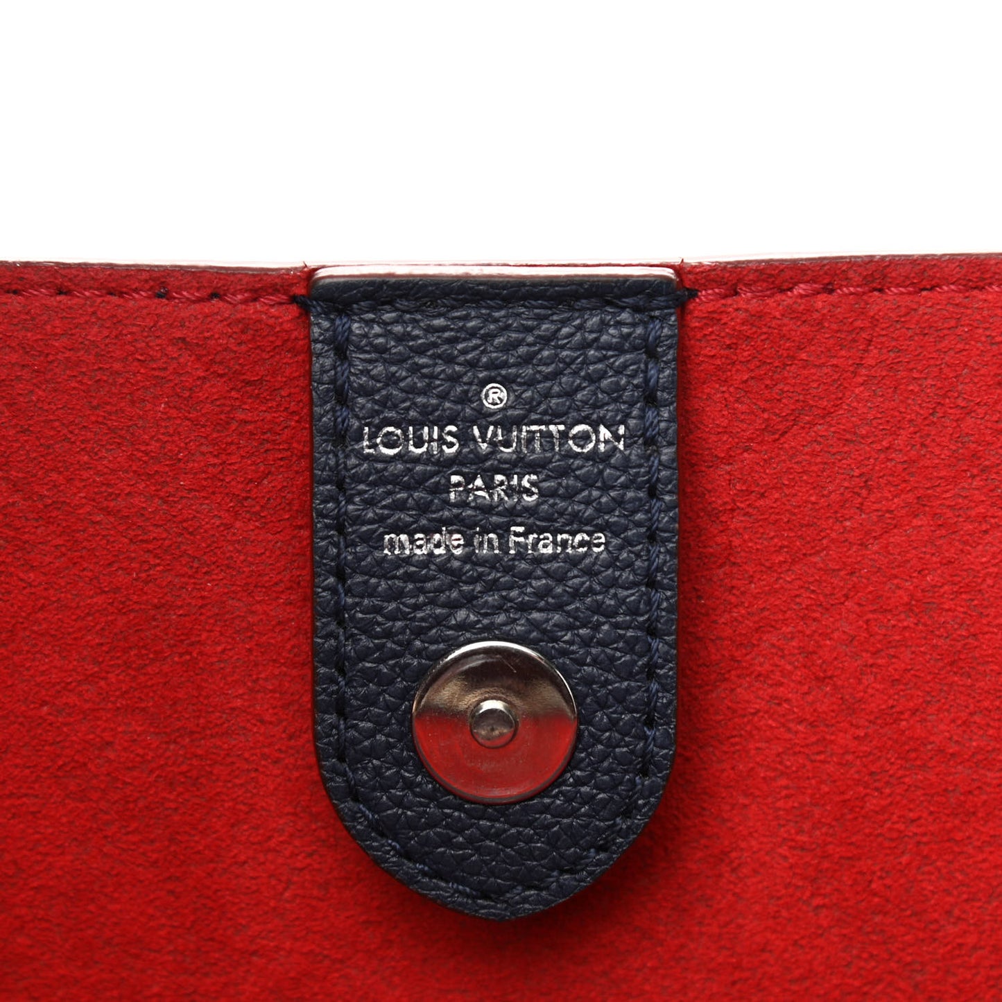 Calfskin Lockmeto Marine Rouge
