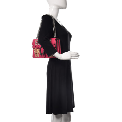 Gucci Pebbled Calfskin Embellished Guccify Small Dionysus Shoulder Bag Rosa 2 of 12
