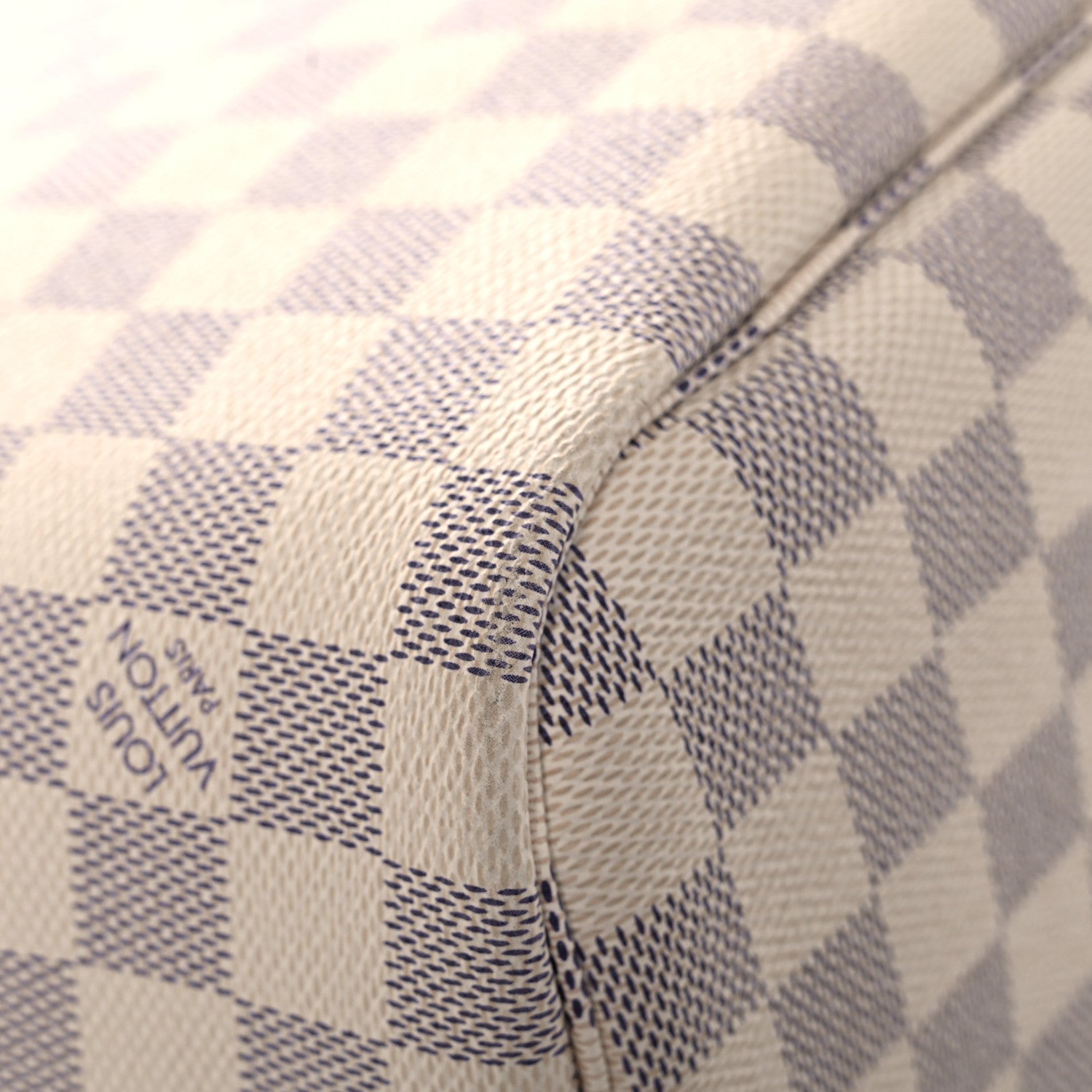 Louis Vuitton Damier Azur Braided Neverfull MM Pink 10 of 11