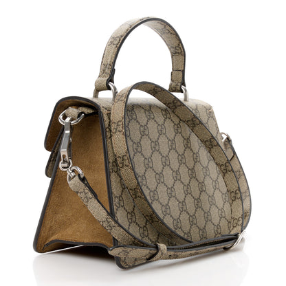 Gucci GG Supreme Monogram Small Dionysus Top Handle Bag Taupe 3 of 11