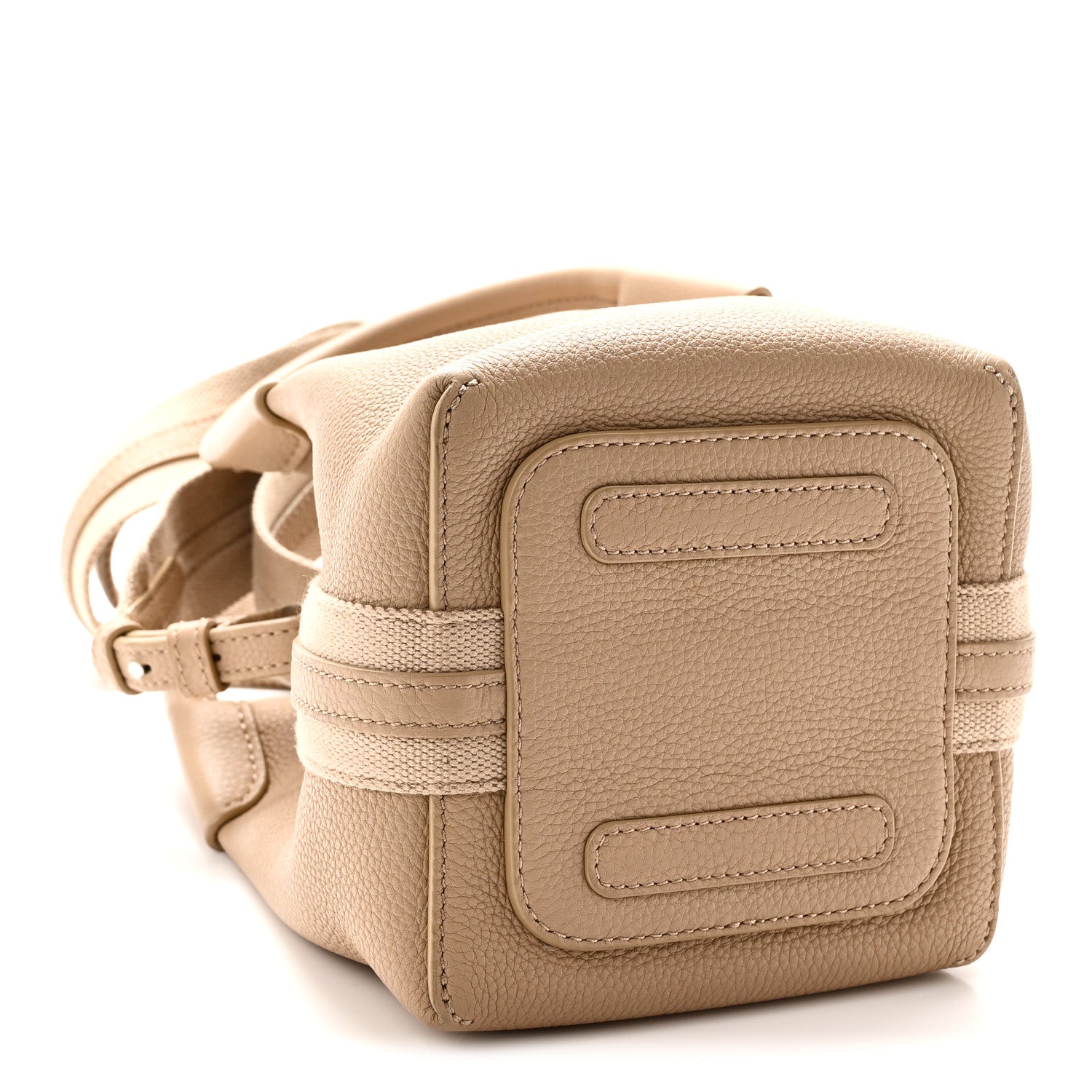 Loro Piana Grained Calfskin Micro Bale Bag Light Mastic 4 of 9