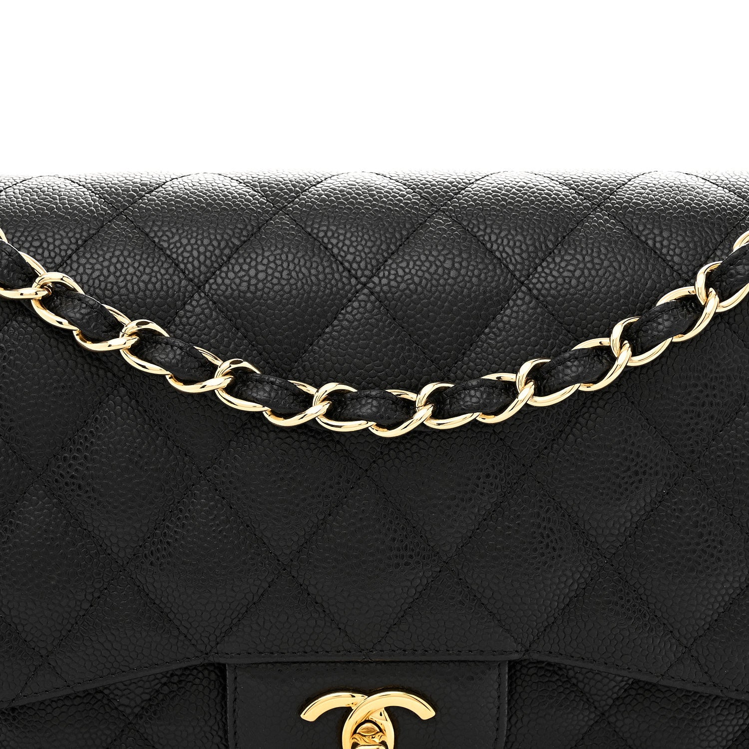 Chanel Caviar Quilted Jumbo Double Flap Black 8 of 10