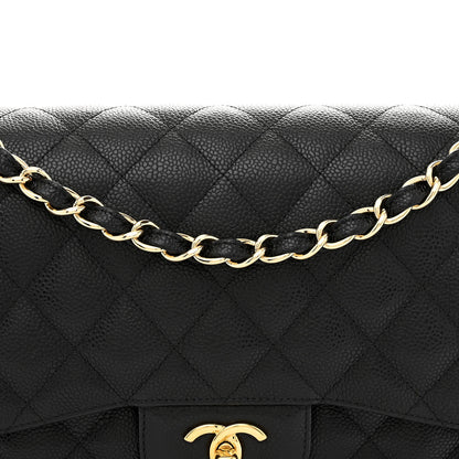 Chanel Caviar Quilted Jumbo Double Flap Black 8 of 10