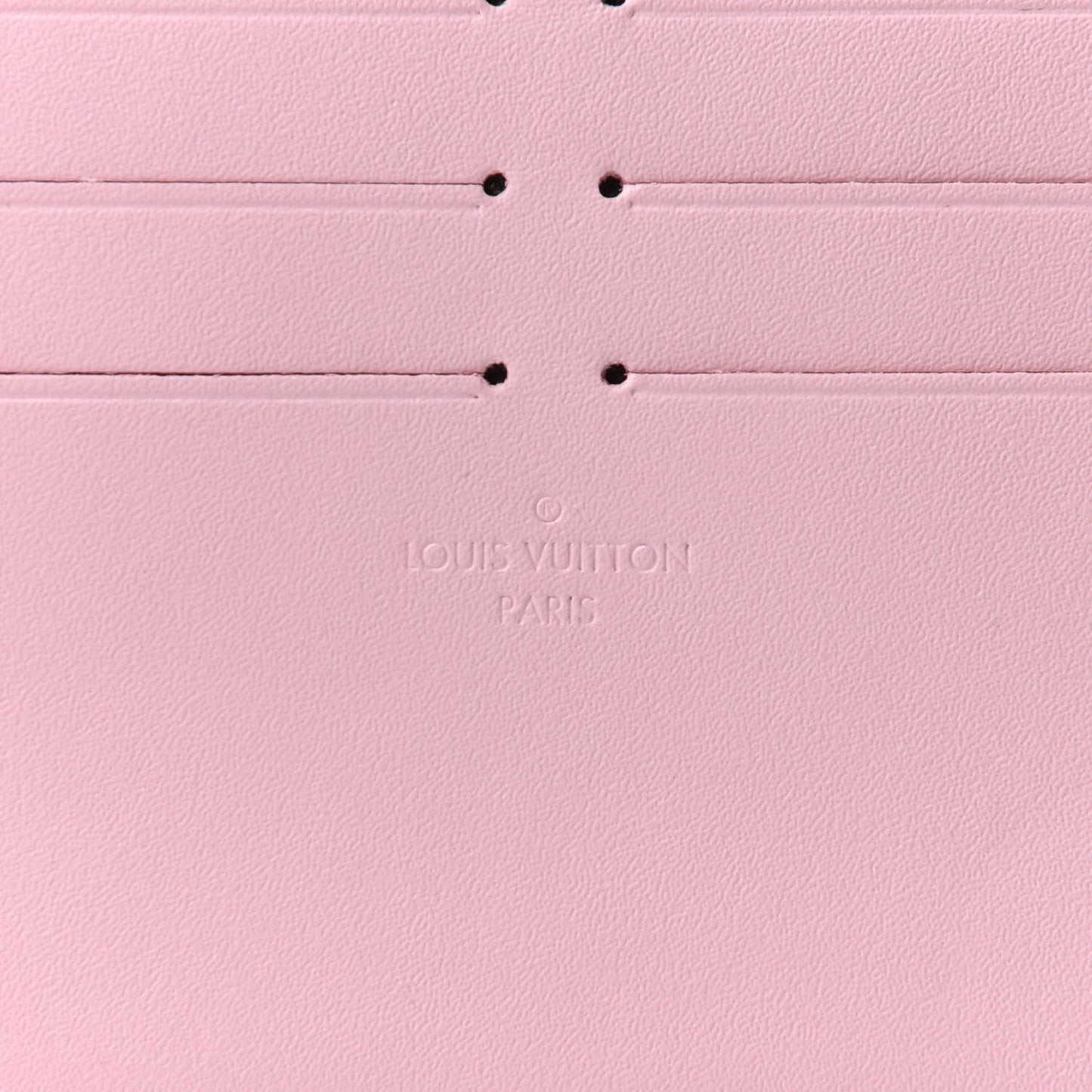 Calfskin Felicie Card Holder Insert Rose Ballerine