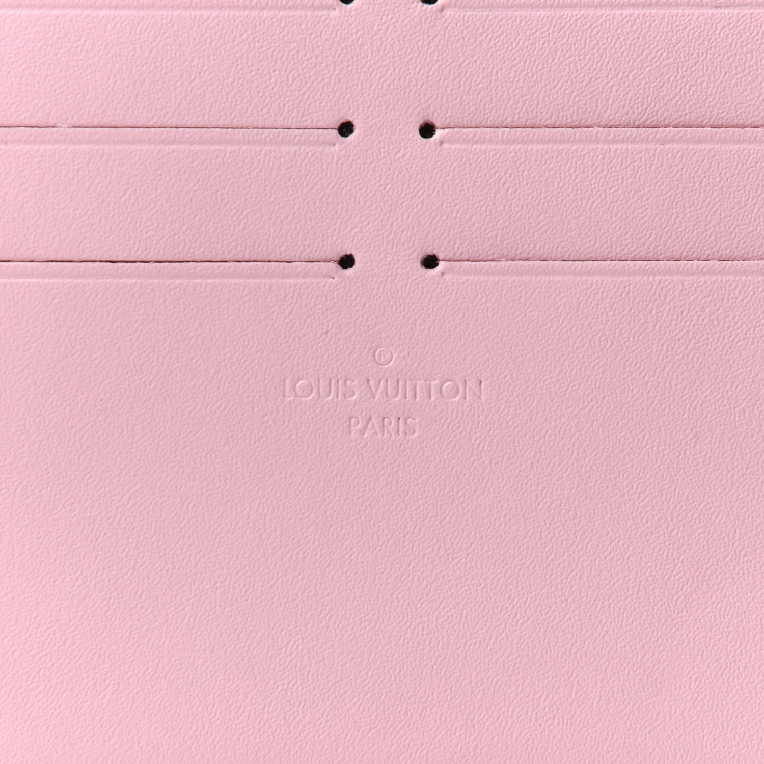 Louis Vuitton Calfskin Felicie Card Holder Insert Rose Ballerine 7 of 7