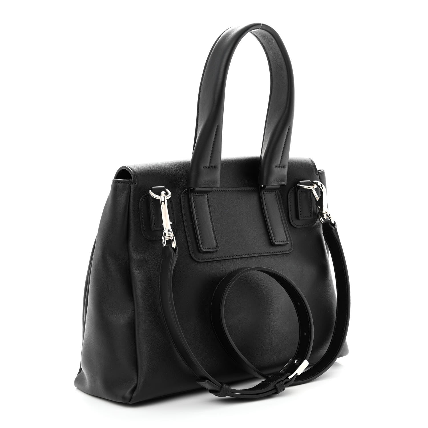 Givenchy Calfskin Small Pandora Pure Flap Bag Black White 3 of 10