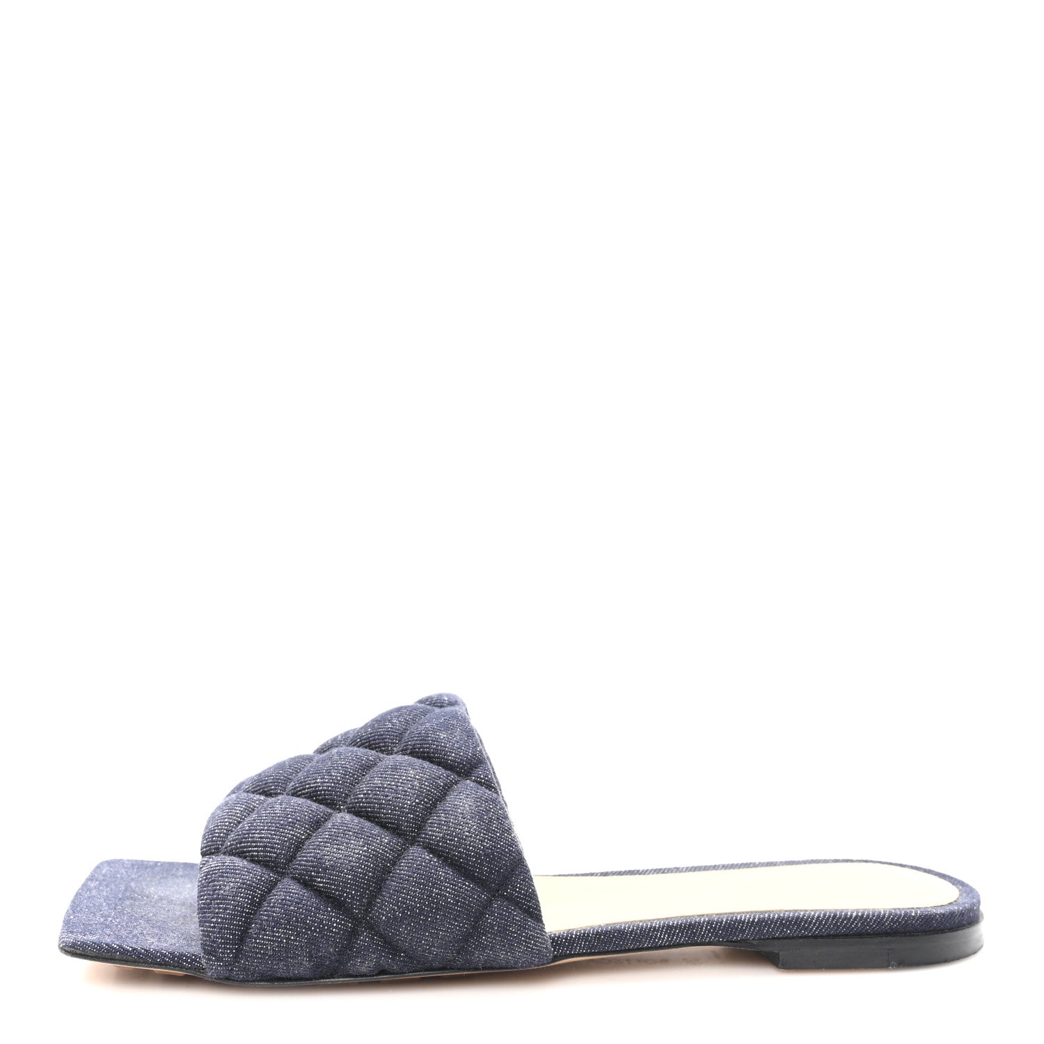 Bottega Veneta Denim Matelasse Padded Flat Sandals 38 Indigo 1 of 8