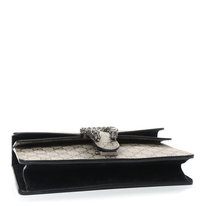 Gucci GG Supreme Monogram Suede Crystal Small Dionysus Shoulder Bag Beige Ebony Black 4 of 7