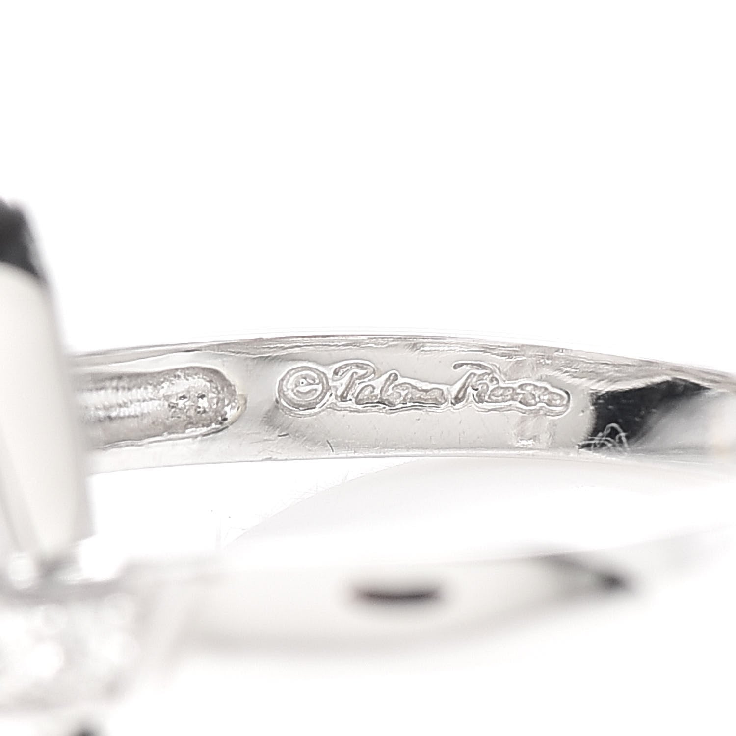 Tiffany 18K White Gold Diamond Paloma Picasso Loving Heart Ring 50 5.5 4 of 6