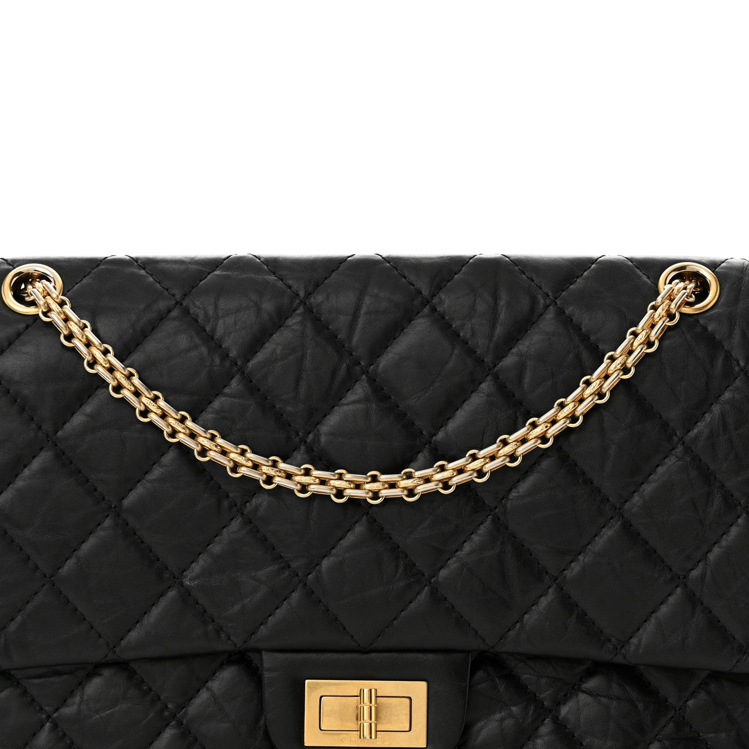 Chanel Aged Calfskin Quilted 2.55 Reissue 227 Flap Black 8 of 14