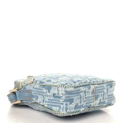 Fendi Denim Zucca Small Crossbody Bag Blue 3 of 8