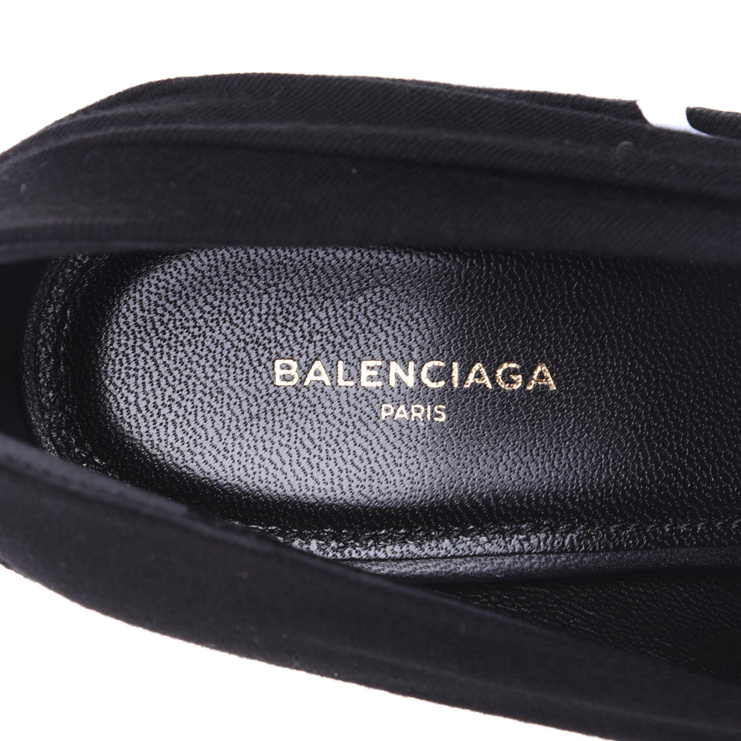 Balenciaga Jersey Crepe Political Campaign Logo Knife 115 Pointed Pumps 38 Black White Rouge 9 of 11