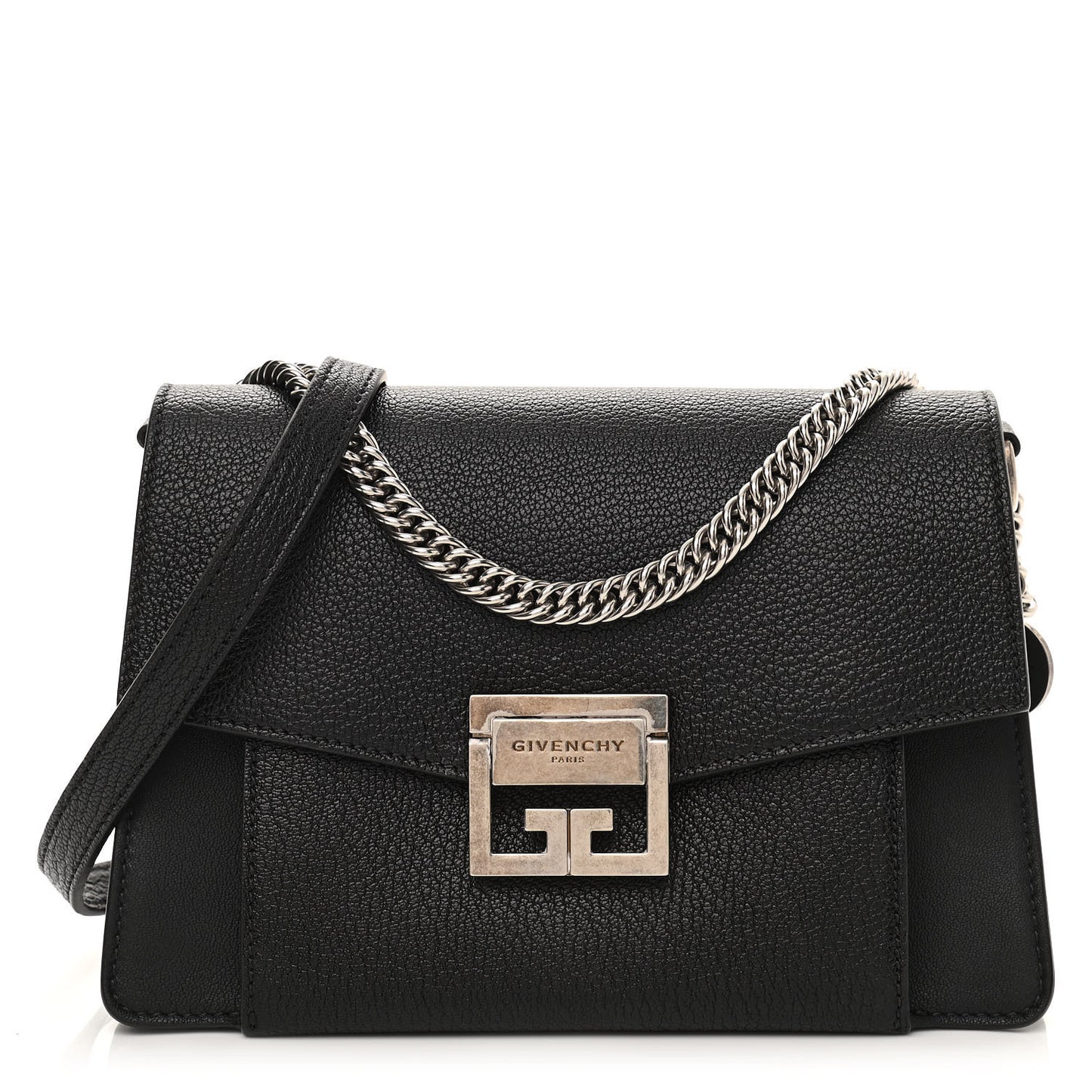 Goatskin Small GV3 Shoulder Bag Black