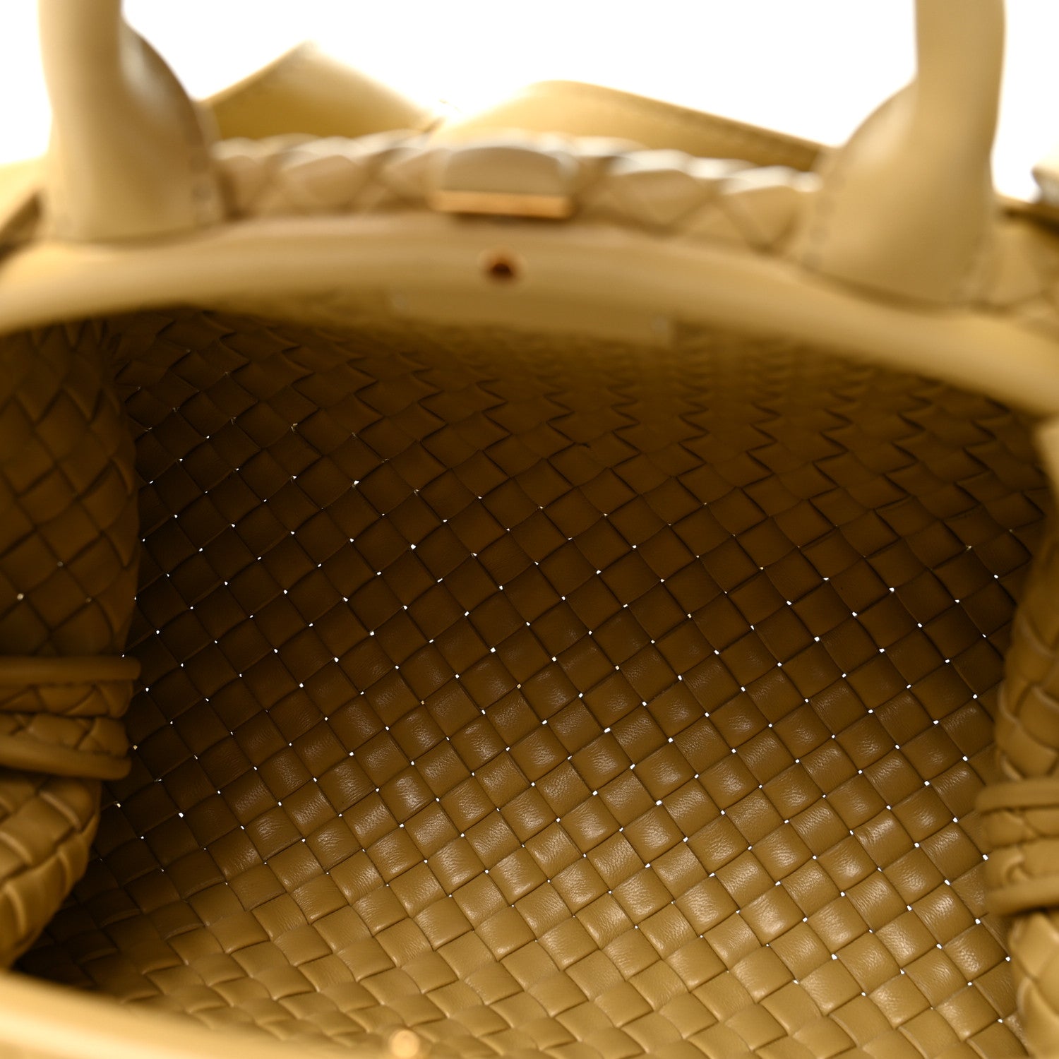 Bottega Veneta Nappa Intrecciato Padded Small The Top Handle Tote Bag Porridge 4 of 10