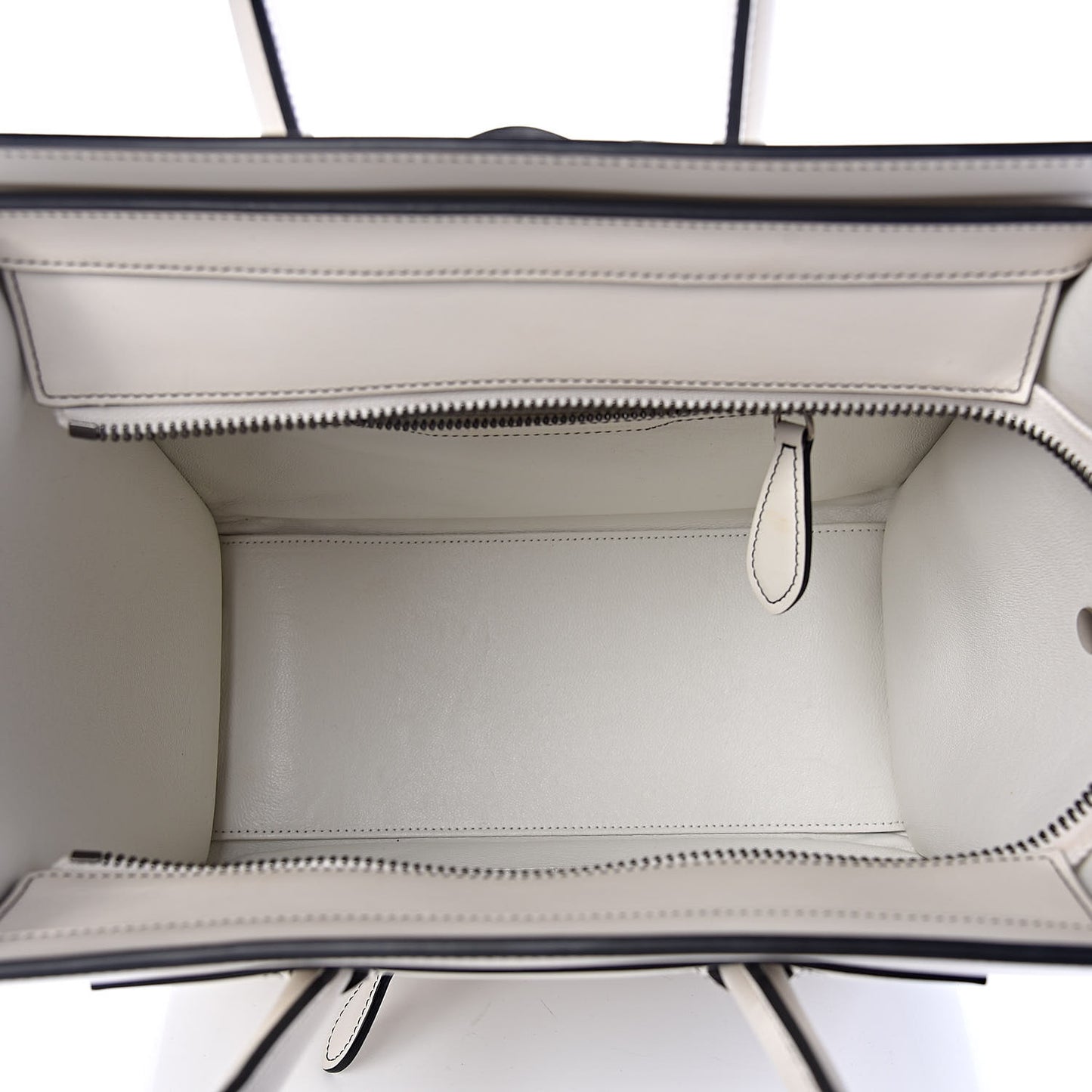 Satin Calfskin Micro Debossed Luggage White