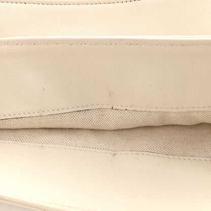 Gucci Sakai Be Green Calfskin Diagonal Stitched Medium Blondie Tote Mystic White 14 of 15