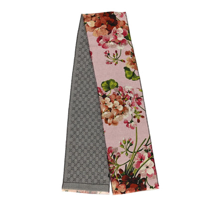 Gucci Wool GG Monogram Miniorophin Scarf Shell Pink 2 of 5