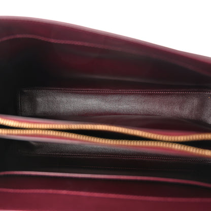 Celine Satinated Calfskin Medium 16 Top Handle Bag Light Burgundy 5 of 13