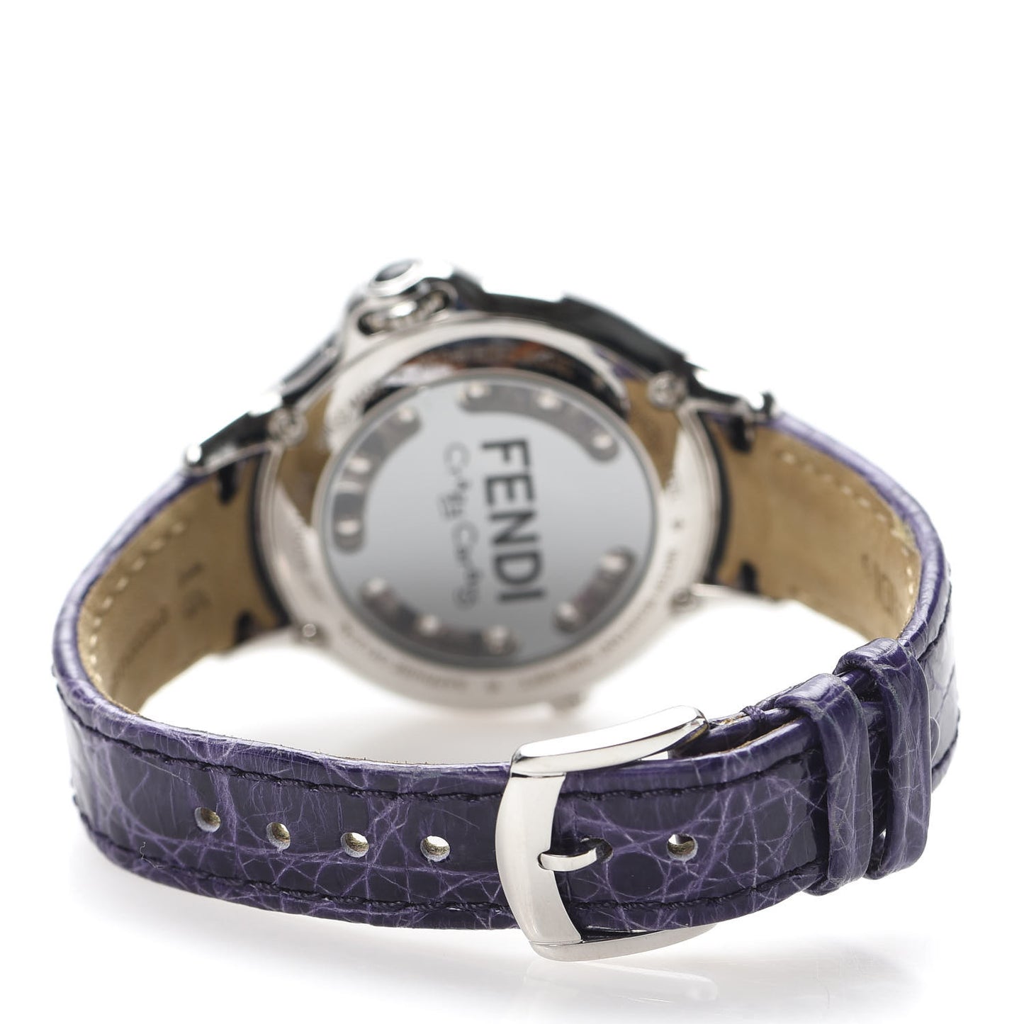 Stainless Steel Alligator Diamond Bezel Topaz 38mm Crazy Carats Rotating Gem Quartz Watch